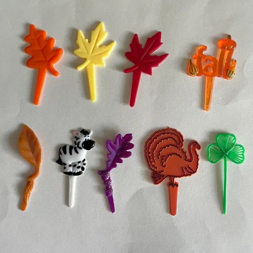 [BUNJANG] Vintage 2000s Leaf Cake Pick Cake Topper / 2000s/미국빈티지 나뭇잎 케이크픽 케이크토퍼