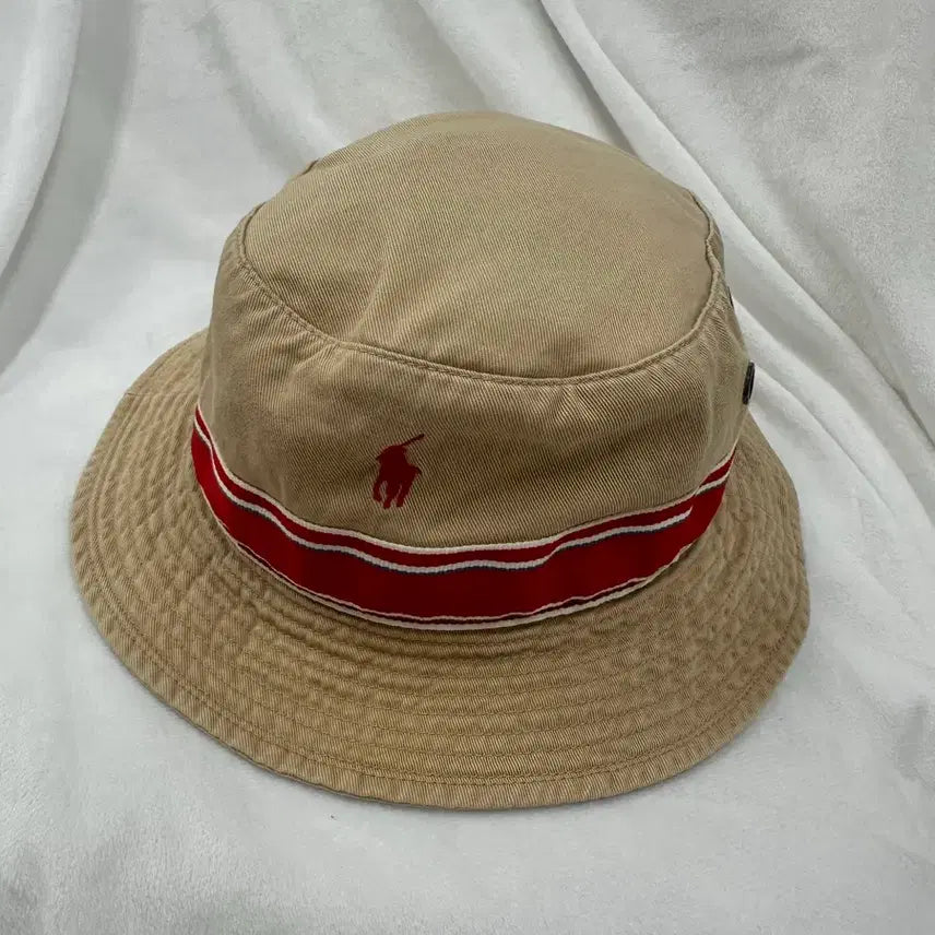 [BUNJANG] Polo Bucket Hat Beige / (S-M)폴로 버킷햇 베이지