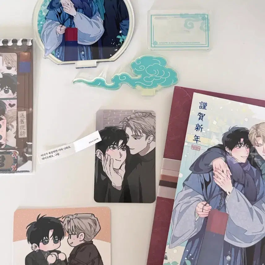 [SOLD OUT] 카페 레봄 근하신년 열해 아크릴 연하장 특전 포카 일괄