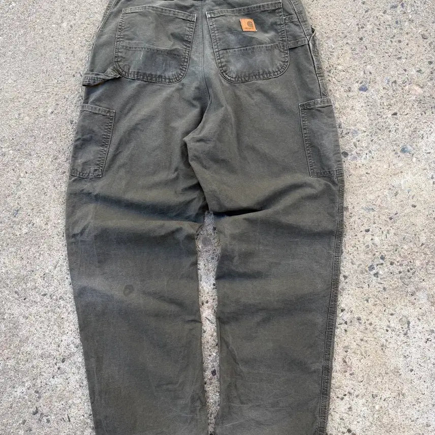 [BUNJANG] Carhartt Double Knee Work Pants Khaki / 칼하트 더블니 워크 팬츠 카키