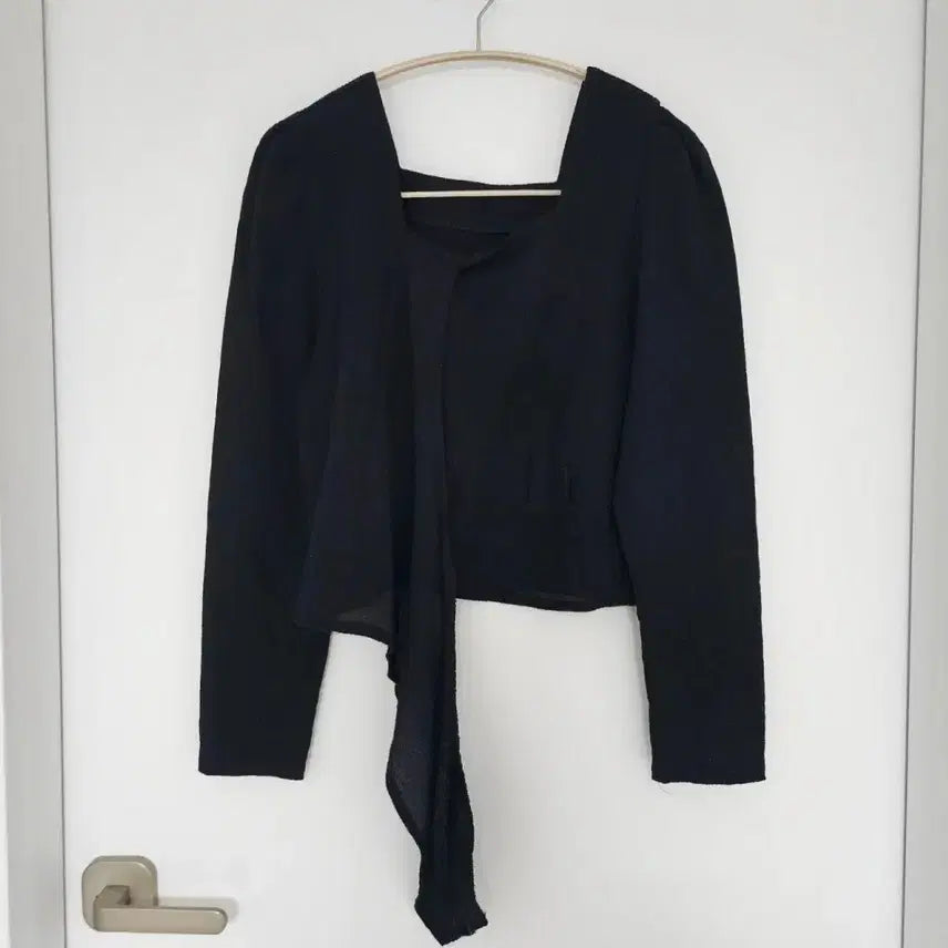 [BUNJANG] Wrap Blouse - Beige, White, Black / 랩 블라우스 (진베이지,화이트,블랙)