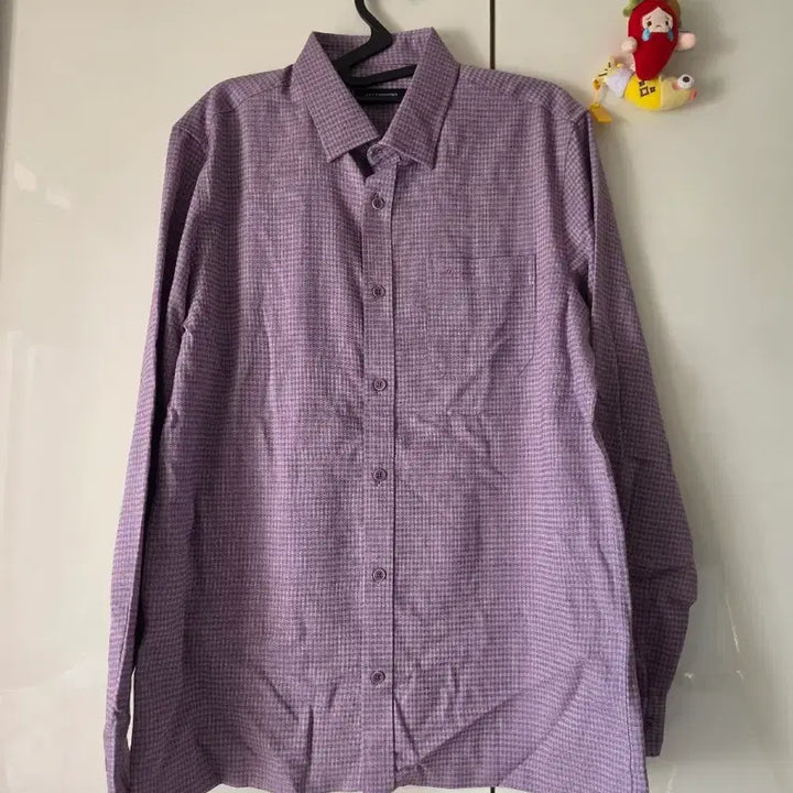 [BUNJANG] All For You Checkered Shirt Bundle (Pink/Purple) - Size 100 / 올포유 체크 셔츠 핑크/보라 2개 일괄판매 (100)