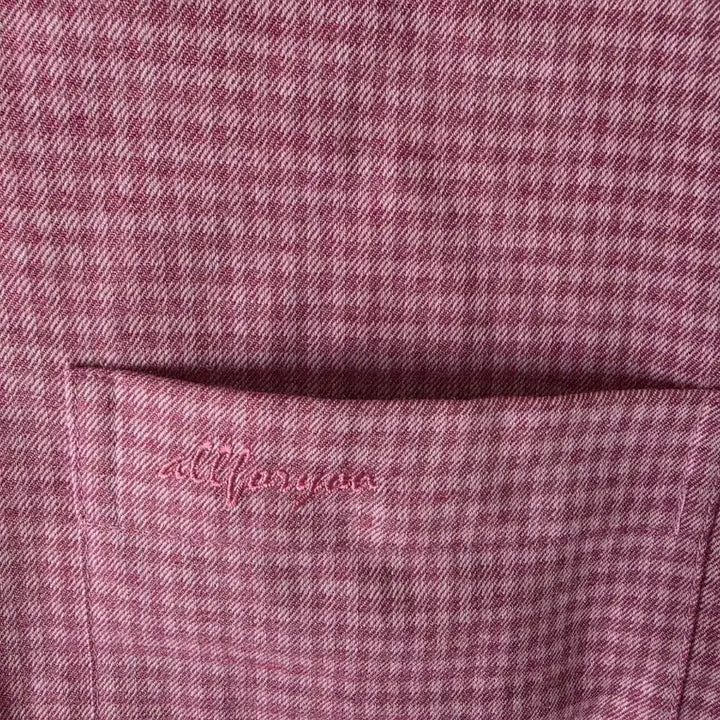 [BUNJANG] All For You Checkered Shirt Bundle (Pink/Purple) - Size 100 / 올포유 체크 셔츠 핑크/보라 2개 일괄판매 (100)