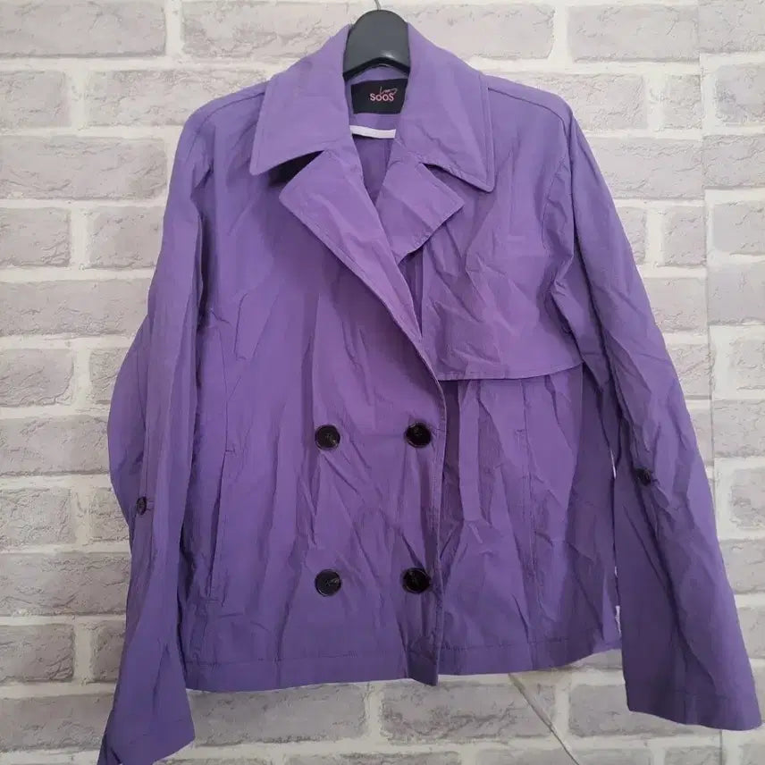 [BUNJANG] SOOS Double Short Trench Jacket / SOOS 더블 숏 트렌치자켓/알뜰한여우