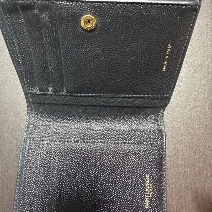 [BUNJANG] Saint Laurent Uptown Compact Wallet (Black) / 생로랑 업타운 반지갑[급처]