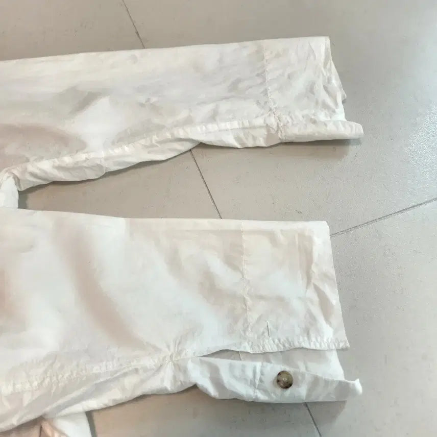[BUNJANG] The Cashmere White Silk Blouse / 더캐시미어 화이트 견 셔츠  블라우스 free