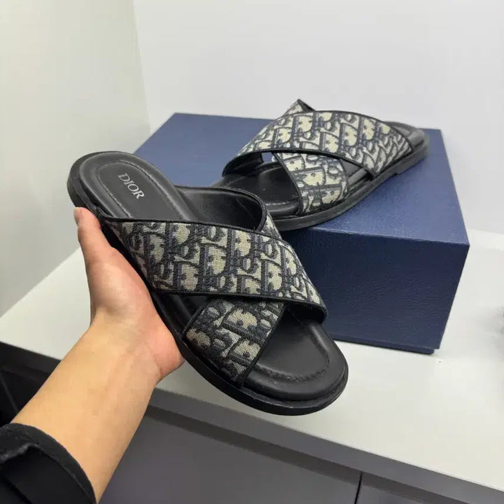[BUNJANG] Dior Oblique Alias Slippers (Size 42) / 디올 오블리크 알리아스 슬리퍼 42사이즈