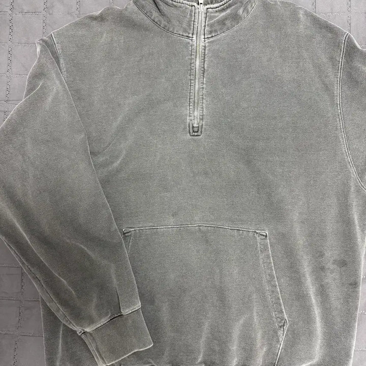 [BUNJANG] Sobment Pigment Half Zip-up Charcoal XL / 소버먼트 피그먼트 하프집업 차콜 XL