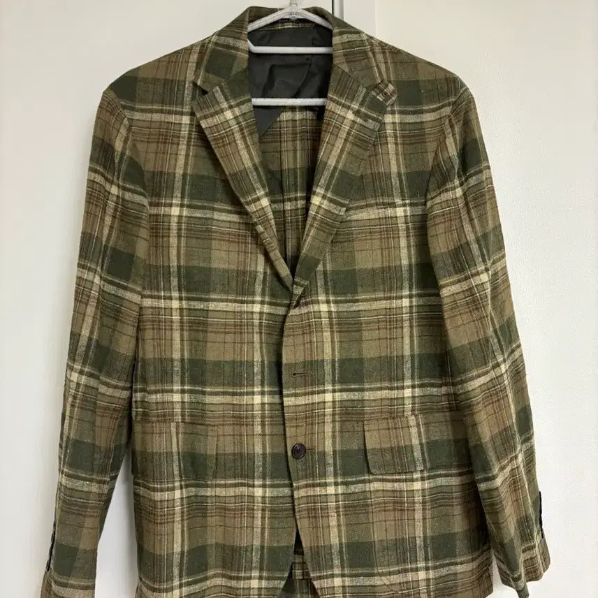 [BUNJANG] Polo Italy Silk+Linen Blend Herringbone Jacket 38S / (이태리산) 폴로 실크+린넨 혼방 헤링본 자켓 38S