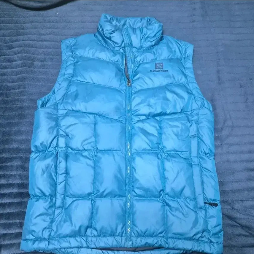 [BUNJANG] Salomon Blue Lightweight Padded Vest / 살로몬 블루 경량 패딩 조끼