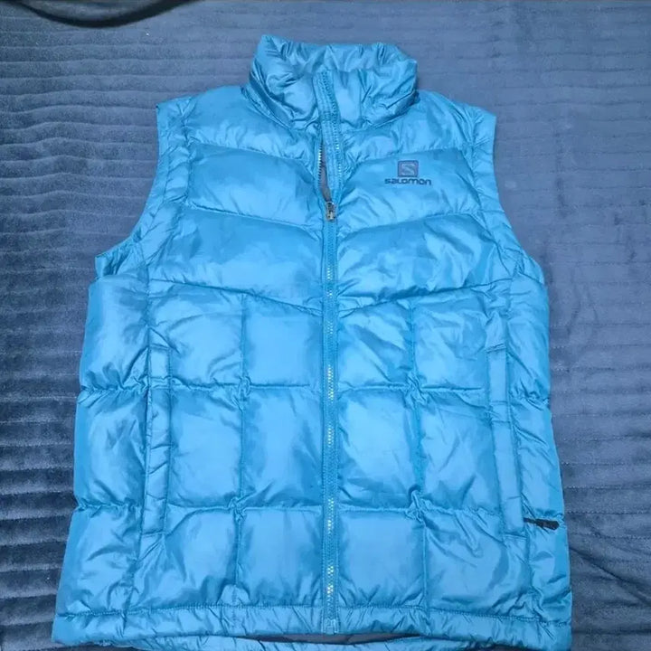 [BUNJANG] Salomon Blue Lightweight Padded Vest / 살로몬 블루 경량 패딩 조끼