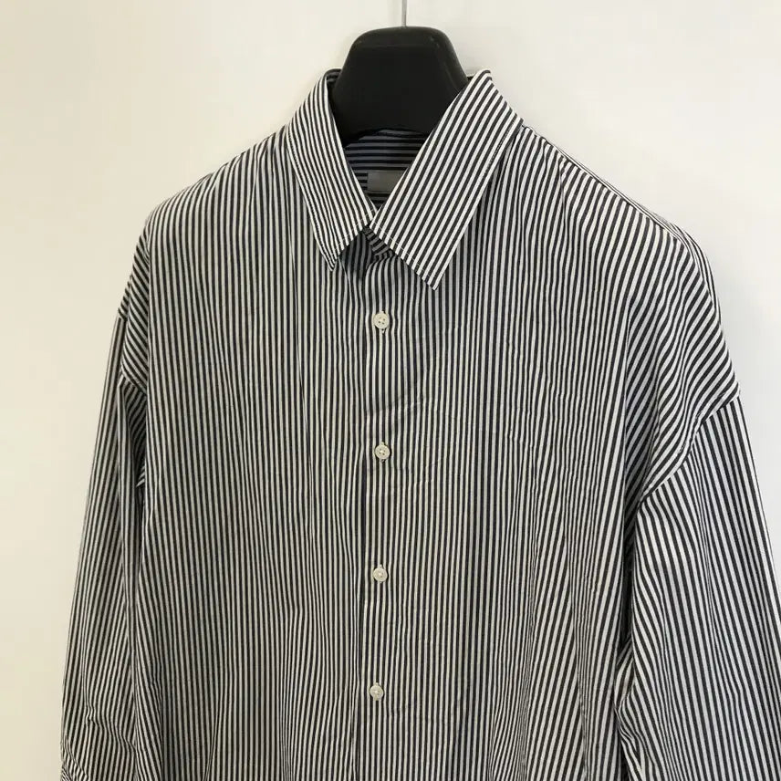 [BUNJANG] Ziozia Stripe Overshirt / 지오송지오 스트라이프 오버셔츠 [95]