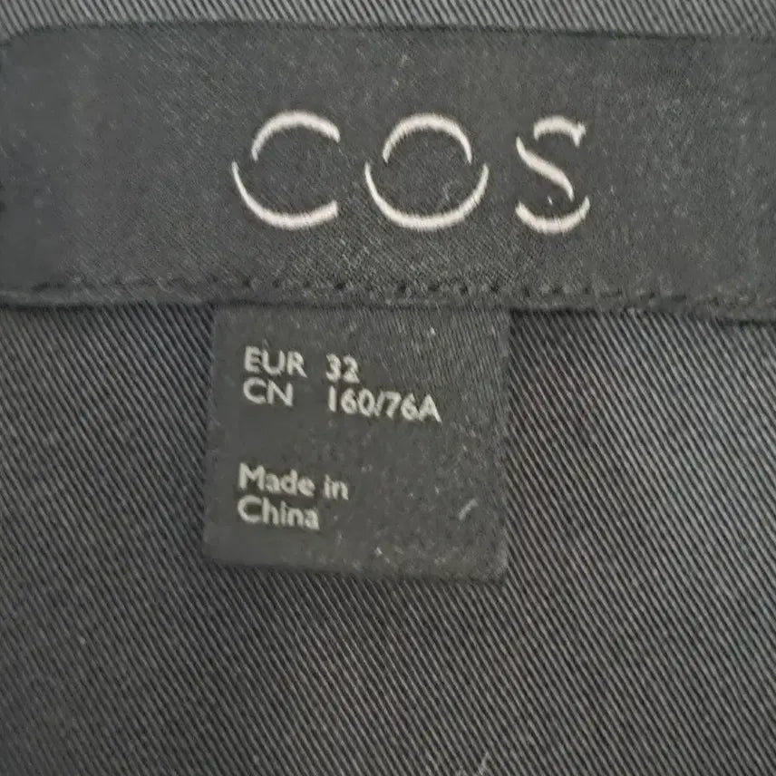 [BUNJANG] COS Charcoal Cropped Double-Button Jacket Shirt - Size S / COS 코스 차콜 크롭 자켓 셔츠 S (가슴45) 미니멀 더블버튼