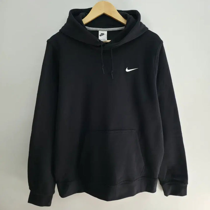 [BUNJANG] Nike Swoosh Black Hoodie / [L] 나이키 스우시 블랙 후드티