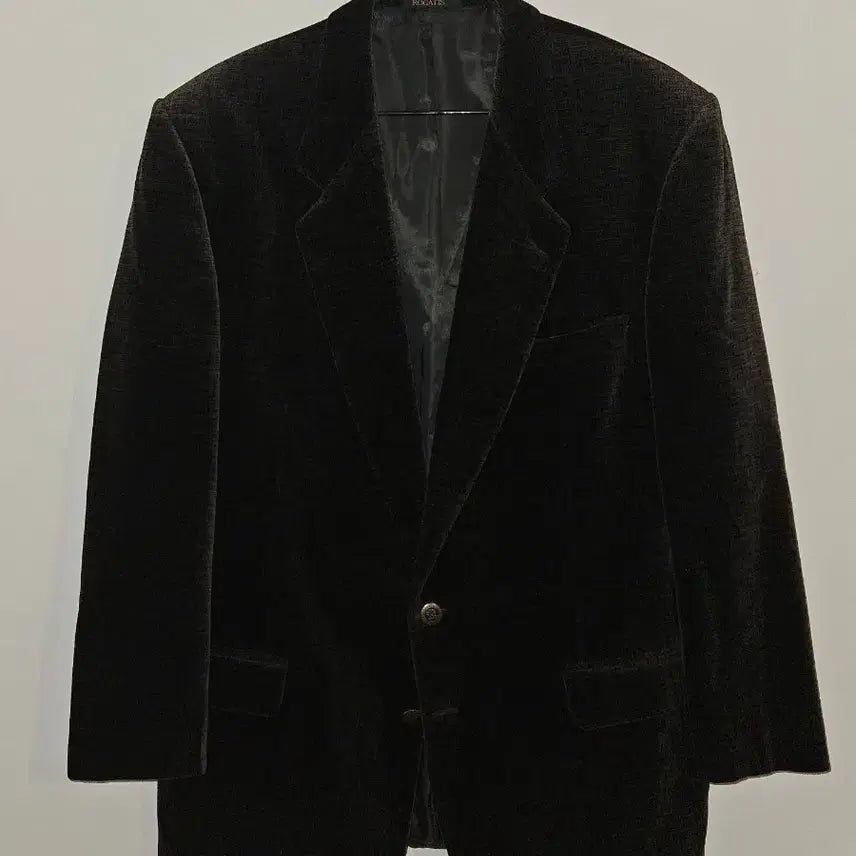 [BUNJANG] Rogatis Velvet Blazer Jacket XL / XL 105 벨벳 블레이저 자켓 빈티지 패턴 벨루어 로가디스