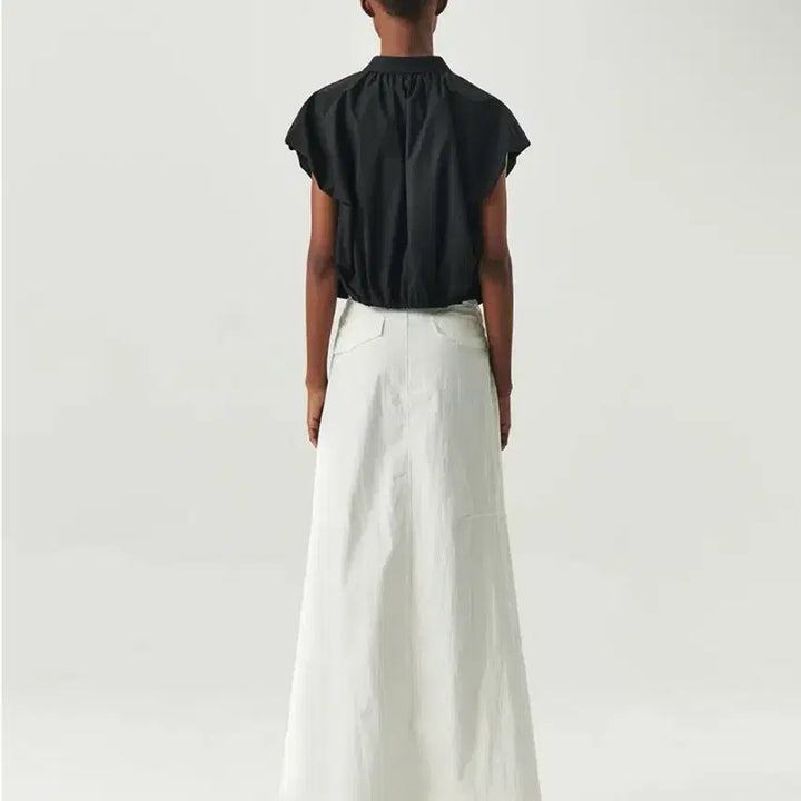 [BUNJANG] Levar Volume Sleeve Shirt / 르바 새상품 볼륨 슬리브셔츠 여성반팔셔츠 반팔블라우스 슬리브리스 원피스