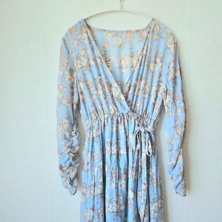 [BUNJANG] Pastel Sky Chiffon Long Dress / 파스텔 하늘 쉬폰 롱원피스