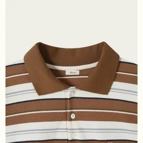 [BUNJANG] Ribbonbit Stripe Logo Polo Shirt / 리본빛 pk셔츠