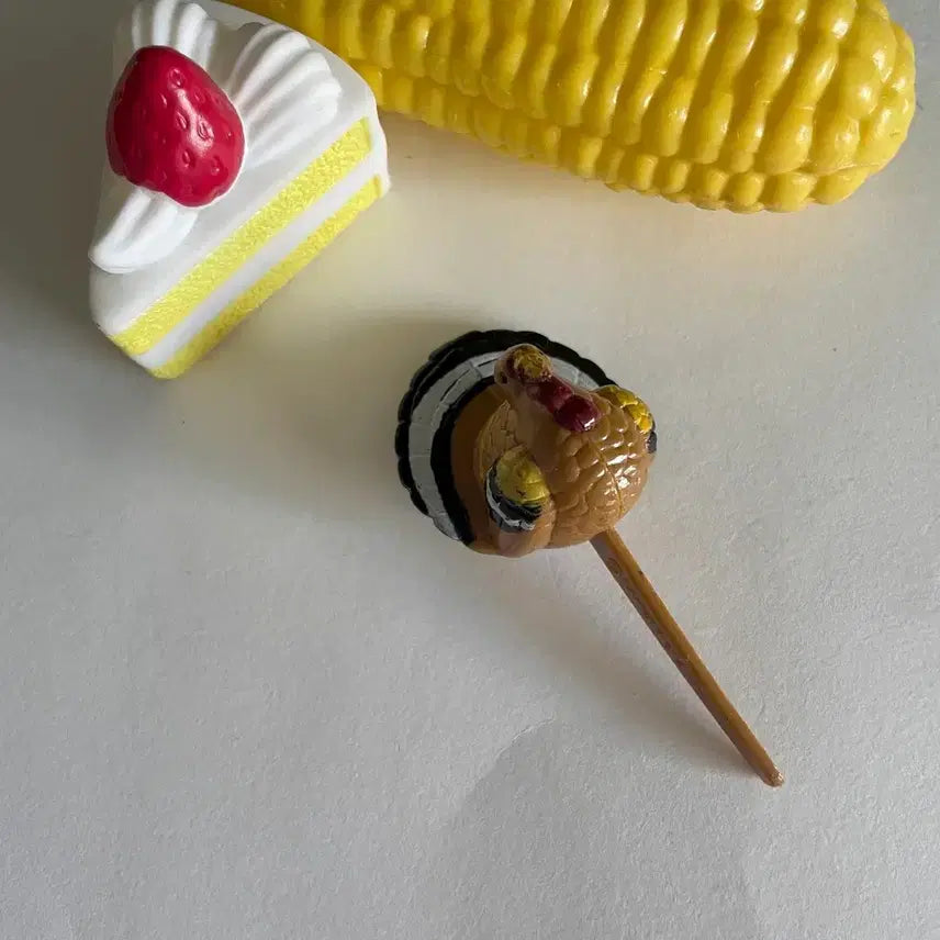 [BUNJANG] Vintage Turkey Cake Pick Cake Topper / 1970s/빈티지 칠면조 케이크픽 케이크토퍼