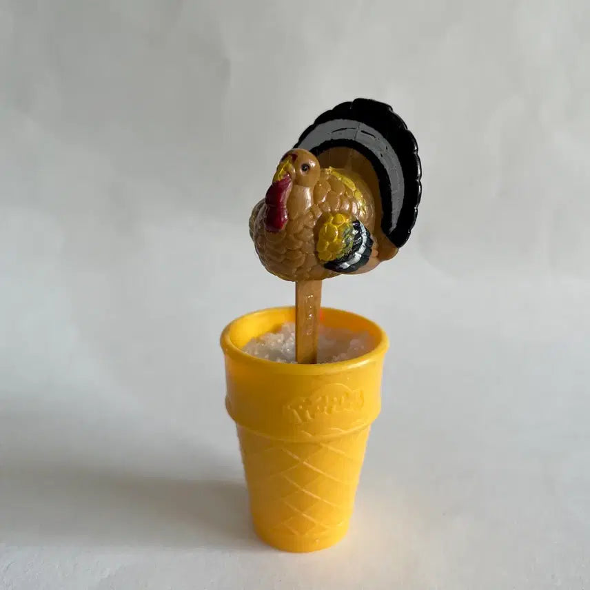 [BUNJANG] Vintage Turkey Cake Pick Cake Topper / 1970s/빈티지 칠면조 케이크픽 케이크토퍼