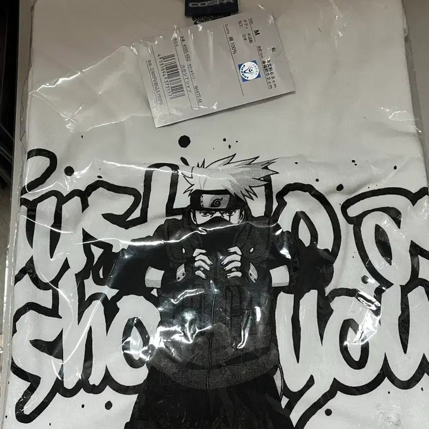[SOLD OUT] 나루토 코스파 카카시 티셔츠 M