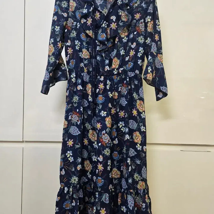 [BUNJANG] abplus Floral Long Dress / abplus 꽃무늬 롱 원피스