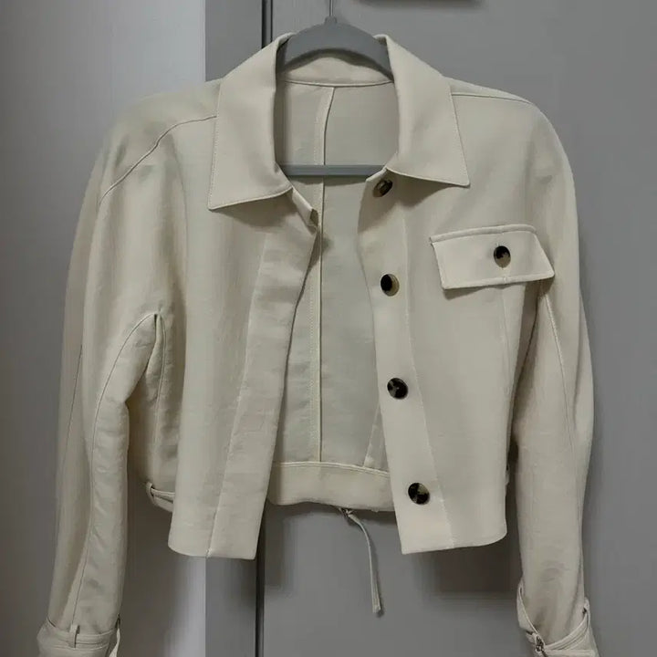 [BUNJANG] Objet Cropped Trench Jacket (Size 55) / 오브제 크롭 트렌치 자켓(55)