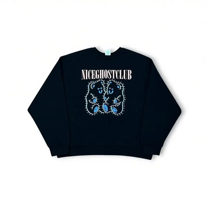 [BUNJANG] Nice Ghost Club Jelly Bear Sweatshirt Black / 나이스고스트클럽 젤리베어 맨투맨 블랙