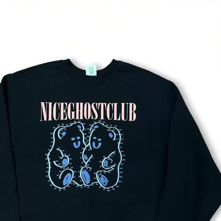 [BUNJANG] Nice Ghost Club Jelly Bear Sweatshirt Black / 나이스고스트클럽 젤리베어 맨투맨 블랙
