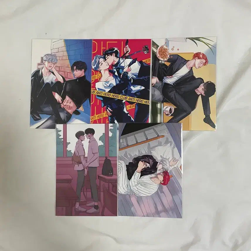 [BUNJANG] BTS Jungkook Jimin Fanart Postcard Set / 팬아트 엽서 세트 국민 회지 소장본 방탄 정국 지민