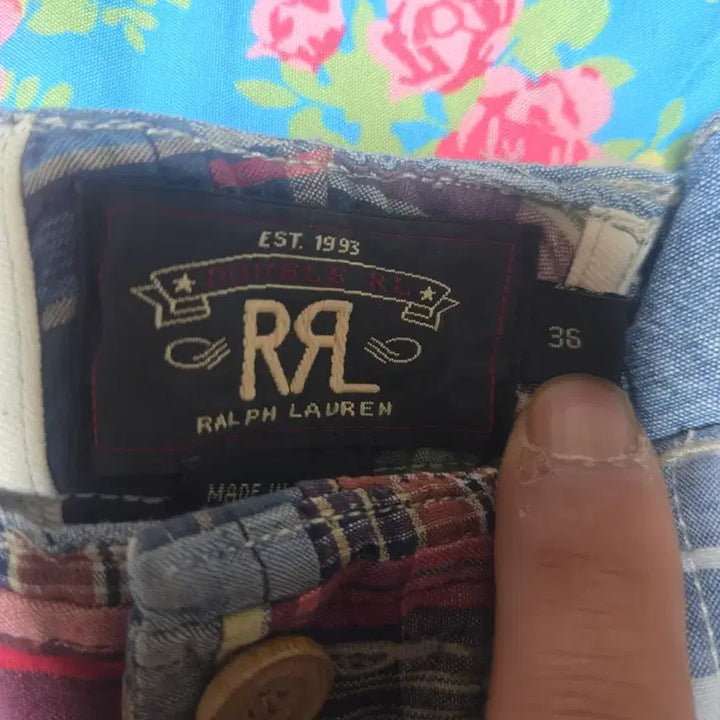 [BUNJANG] RRL Patchwork Shorts 36 / 더블알엘 패치워크 팬츠 36