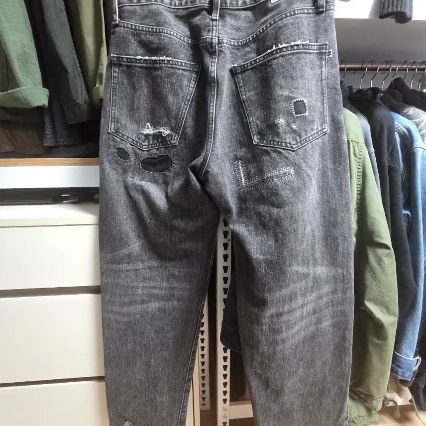 [BUNJANG] Behavior Rags Selvedge Black Denim Jeans / 비헤비어 rags 셀비지 흑청데님