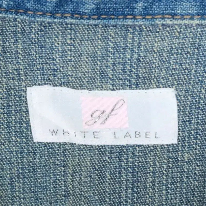 [BUNJANG] White Label Cubic Chain Denim Jacket / 새상품 White Label 큐빅 체인 데님 청자켓 s