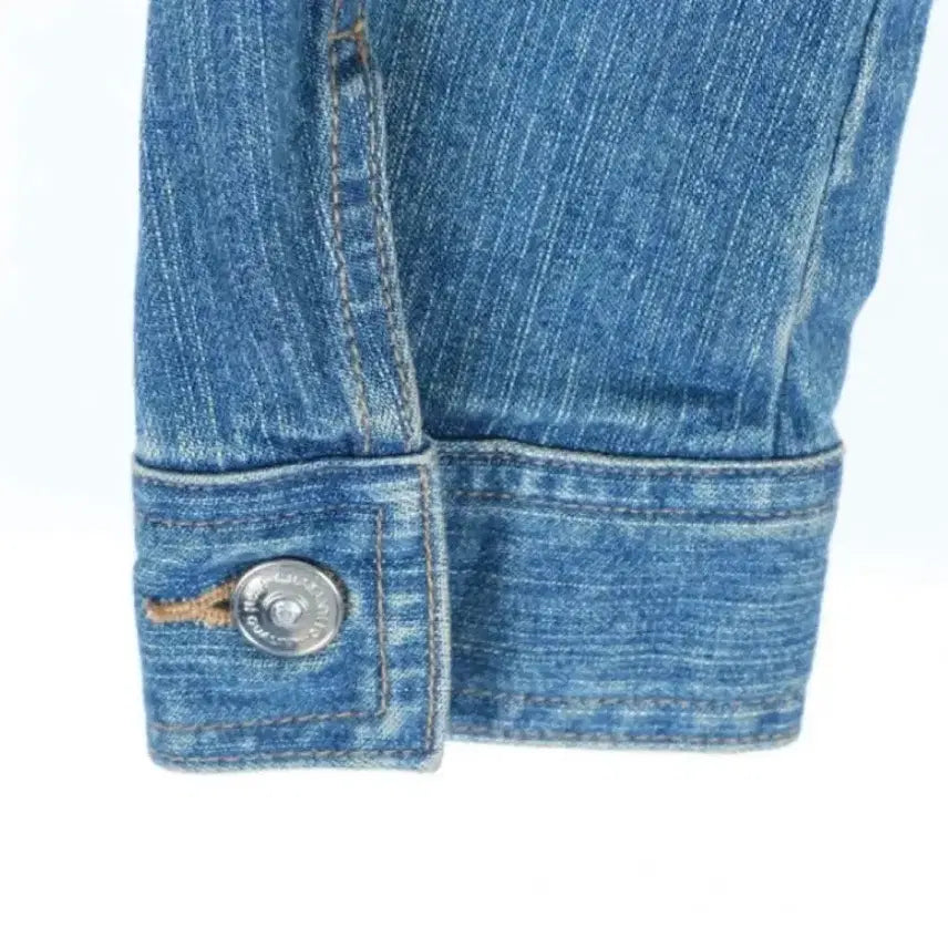 [BUNJANG] White Label Cubic Chain Denim Jacket / 새상품 White Label 큐빅 체인 데님 청자켓 s
