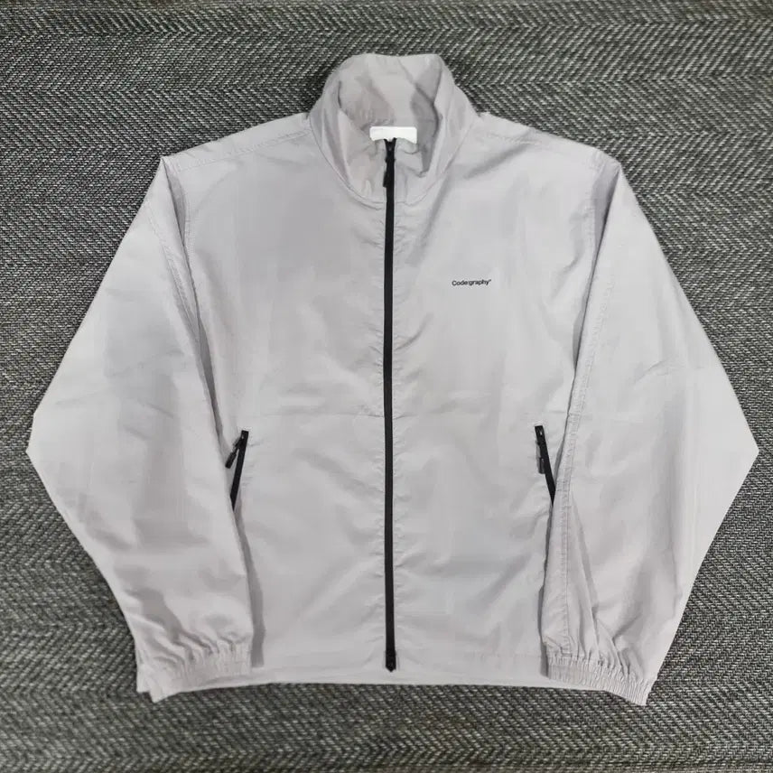 [BUNJANG] CGP Code Graphic Gray Windbreaker L / CGP 코드그라피 그레이 바람막이