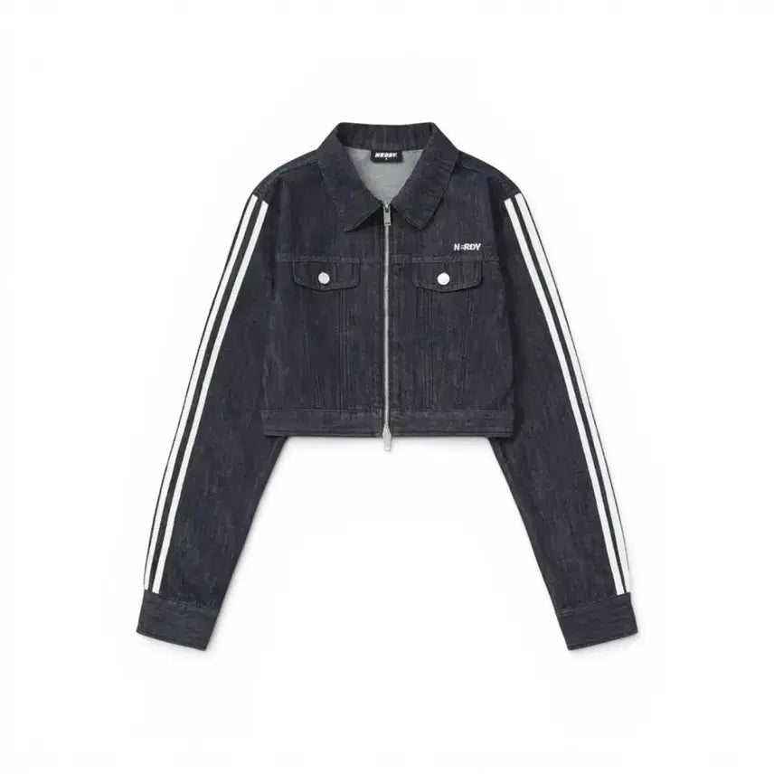 [SOLD OUT] 널디 라인 크롭 데님 자켓 S