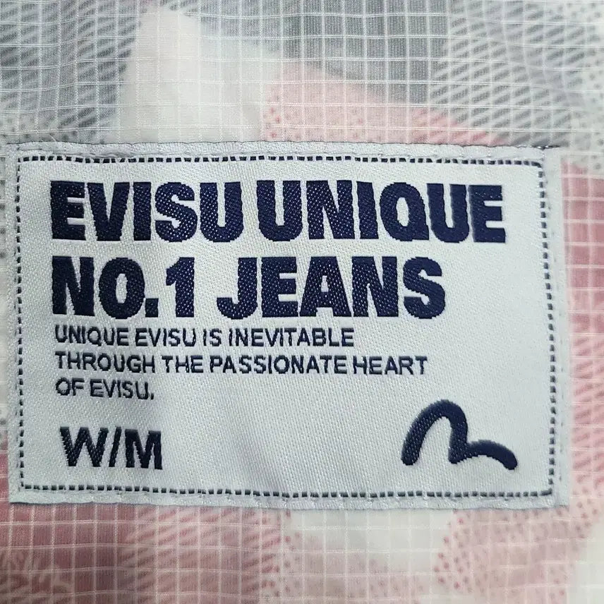 [BUNJANG] EVISU Checked Pattern Hooded Windbreaker Jacket / EVISU 에비수 체크 패턴 후드 바람막이 M (55까지)