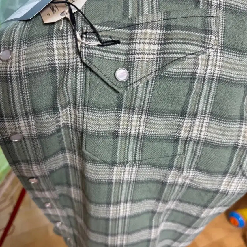 [BUNJANG] Sugar Cane Herringbone Check Western Shirt / [슈가케인] 2026 SS 헤링본 체크 웨스턴셔츠