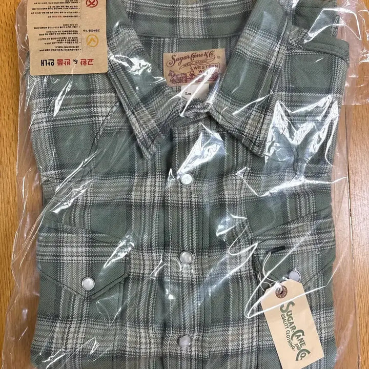 [BUNJANG] Sugar Cane Herringbone Check Western Shirt / [슈가케인] 2026 SS 헤링본 체크 웨스턴셔츠