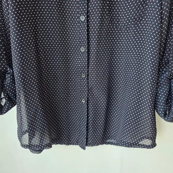 [SOLD OUT] F/도트 시폰 셔츠블라우스