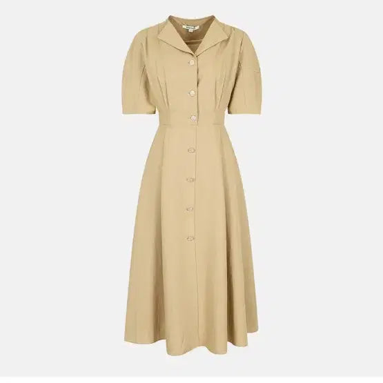 [BUNJANG] NICE CLAUP Beige Midi Dress / 나이스클랍 원피스
