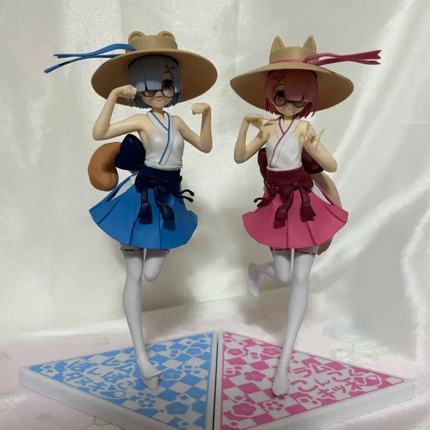 [SOLD OUT] 렘&amp;람 너구리 여우 피규어 세트