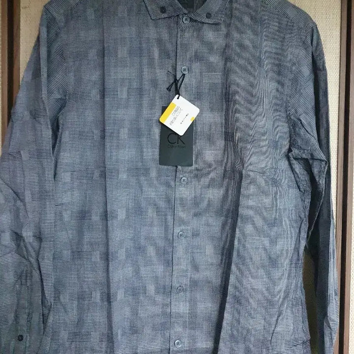 [BUNJANG] Calvin Klein Check Shirt Navy/Grey M / 일본 ck 캘빈클라인 체크 셔츠 M 사이즈