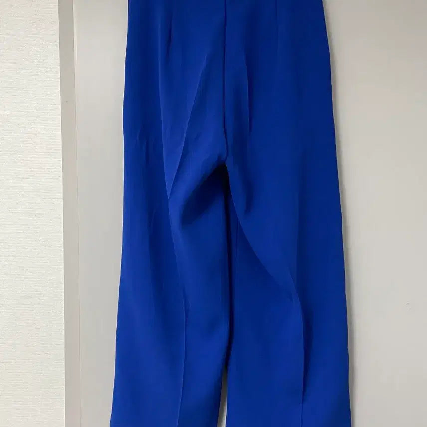 [BUNJANG] Blue Wide Slacks Pants (Size S) / 블루 와이드 슬랙스 팬츠 S