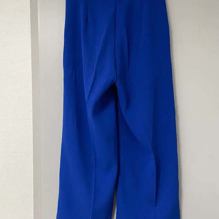 [BUNJANG] Blue Wide Slacks Pants (Size S) / 블루 와이드 슬랙스 팬츠 S