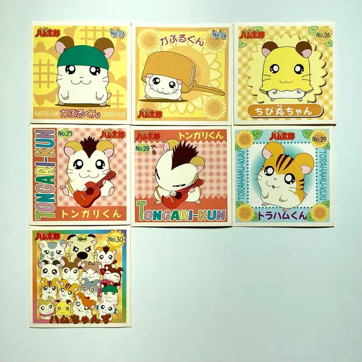 [BUNJANG] Hamtaroh Series 1 Square Seal Stickers (Exhibition Limited Edition) / (1탄) 햄토리 사각 씰 스티커 전시회 한정 개별
