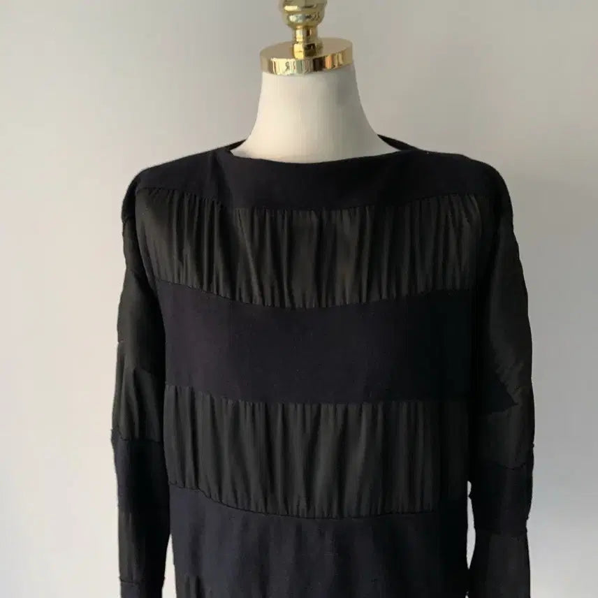 [SOLD OUT] 랑방 LANVIN 컬렉션 블랙 블라우스