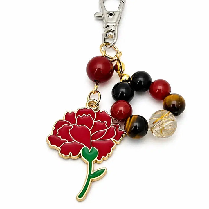 [BUNJANG] Carnation Keyring Set (Limited Edition) / (특가) 어버이날 카네이션 키링 선물용(한정판) 한쌍(2개)