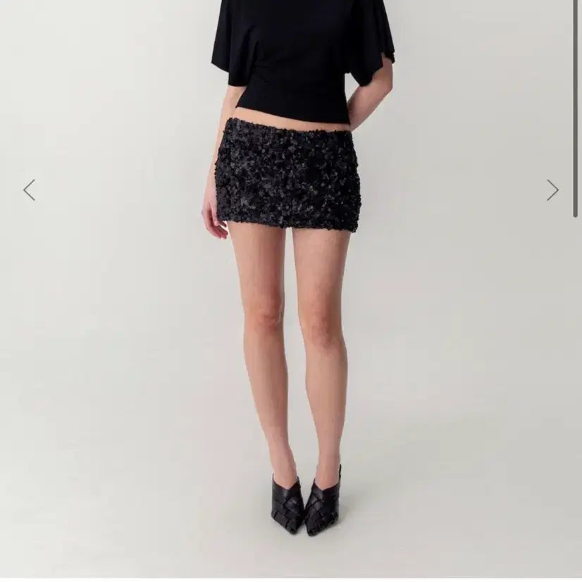 [BUNJANG] Glowny Twinkle Mini Skirt (Black) / 글로니 TWINKLE MINI SKIRT (BLACK) 새상품