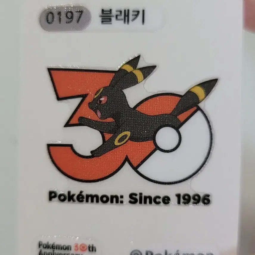 [SOLD OUT] 포켓몬 30주년 블래키 스티커